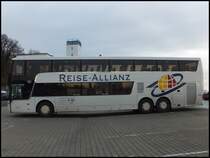 Van Hool TD927 von Reise-Allianz/Meyering aus Deutschland im Stadthafen Sassnitz am 31.12.2013