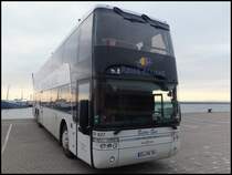 Van Hool TD927 von Reise-Allianz/Meyering aus Deutschland im Stadthafen Sassnitz am 31.12.2013