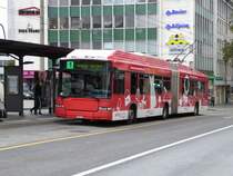 tpf - Trolleybus Nr.516 unterwegs auf der Linie 1 in der Stadt Fribourg am 05.09.2015