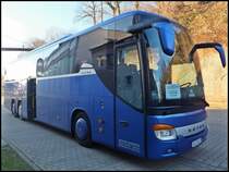 Setra 416 GT-HD von Wricke Touristik aus Deutschland im Stadthafen Sassnitz am 31.12.2013