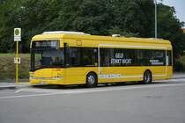 B-V 1686 fährt am 04.09.2015 auf der BVG Buslinie 204. Aufgenommen Berlin S-Bahnhof Südkreuz, Solaris Urbino 12 Electric.
