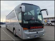 Setra 416 HDH von Imken aus Deutschland im Stadthafen Sassnitz am 31.12.2013