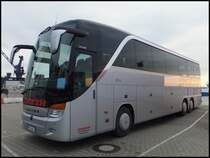 Setra 416 HDH von Imken aus Deutschland im Stadthafen Sassnitz am 31.12.2013