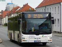 Mein 6000. Busbild auf Bus-Bild.de.
MAN Lion's City der VVR in Sassnitz am 19.09.2015
