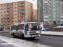 Der letzte Wagen Karosa B732 #203 der DPCHJ auf der Linie 8. Dieser Bus ist schon ausgemustert. (21.1.2015)