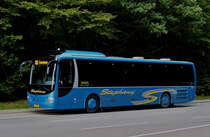 . VS 3057, eine neuer MAN Lion's Regio seit kurzem bei Autubus Stephany im Einsatz, gesehen nahe Schumannseck, bediennte am 26.09.2015 die Strecke Wiltz - Troisvierges.  