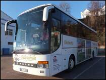 Setra 315 GT-HD von Michel-Reisen aus Deutschland im Stadthafen Sassnitz am 31.12.2013