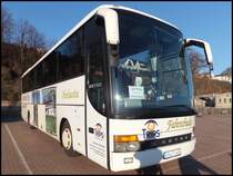 Setra 315 GT-HD von Michel-Reisen aus Deutschland im Stadthafen Sassnitz am 31.12.2013
