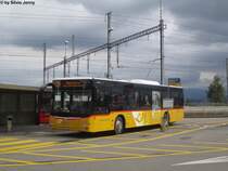 Postauto/PU Kistler SZ 27382 (MAN A21 Lion's City) am 6.9.2015 beim Bhf. Pfäffikon SZ. Dieser und ein weiterer baugleicher Wagen wurden im Jahre 2014 zusätzlich beschafft, um die Nachfrage in der March decken zu können.