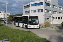 VBG/Eurobus Nr. 45 (Mercedes CitaroII O530) am 28.9.2015 beim Bhf. Buchs-Dällikon