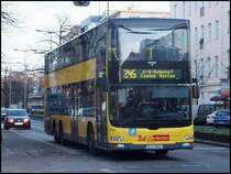 MAN Lion's City DD der BVG in Berlin am 06.02.2014
