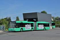 MAN Bus 767 steht am auf dem Hof der Garage Rankstrasse. Die Aufnahme stammt vom 26.08.2015.