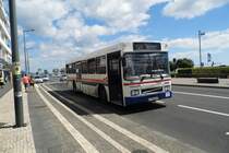 Linienbus in Ponta Delgada Insel San Miguel Azoren