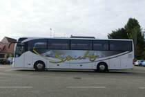 Mercedes Benz Tourismo von Striebig Reisen aus Rastatt am 09.10.2015 in Wissembourg/Frankreich