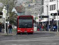 DB Rhein Neckar Bus Mercedes Benz Citaro C1 Facelift am 09.10.15 in Heidelberg
