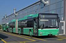 MAN Bus (ex. 766) steht auf dem Hof der Garage Rankstrasse. Jetzt erwartet den MAN Bus eine unsichere Zukunft. Die Aufnahme stammt vom 21.09.2015.