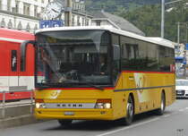 Postauto - Setra  VS  241969 unterwegs in der Stadt Brig am 23.09.2015