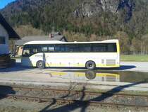 Ein Temsa Safari HD der ÖBB-Postbus GmbH am 28.3.2015 beim Bahnhof Oberdrauburg. (Kfl. 5021)