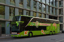 . Setra S 431 DT von mein Fernbus gesehen in den Strassen von Innsbruck. 06.10.2015