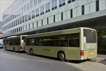 . H�nger angekuppelt an Hess Postbus aufgenommen am Bahnhof in Innsbruck am 06.10.2015.