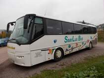 VDL Bova Futura von Müller-Nies (SaarLux Bus) steht am 18.10.2015 in Saarburg
