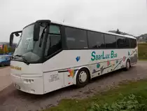 VDL Bova Futura von Müller-Nies (SaarLux Bus) steht am 18.10.2015 in Saarburg
