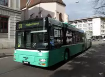 BVB - MAN Nr.785  BS 3285 unterwegs auf der Linie 31 in der Stadt Basel am 06.10.2015