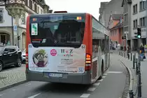 KN-C 1153 fährt am 06.10.2015 als Linie 2 durch Konstanz. Aufgenommen wurde ein Mercedes Benz Citaro Facelift. 