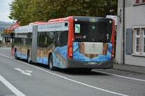 KN-C 1130 fährt am 06.10.2015 als Linie 5 durch Konstanz. Aufgenommen wurde ein Mercedes Benz Citaro der 2. Generation.
