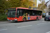 KN-C 1165 fährt am 06.10.2015 als Linie 6 durch Konstanz. Aufgenommen wurde ein Mercedes Benz Citaro Facelift.
