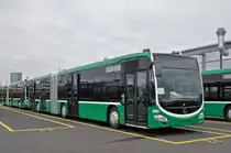 Fabrikneuer Mercedes Citaro 7032 steht auf dem Hof der Garage Rankstrasse. Die Aufnahme stammt vom 21.10.2015.