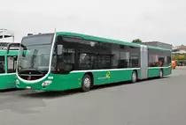 Fabrikneuer Mercedes Citaro 7038 steht auf dem Hof der Garage Rankstrasse. Die Aufnahme stammt vom 21.10.2015.