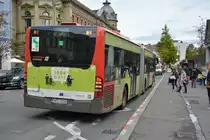 KN-C 1160 fährt am 07.10.2015 als Linie 3 durch Konstanz. Aufgenommen wurde ein Mercedes Benz Citaro Facelift.
