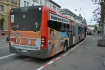 KN-C 1171 fährt am 07.10.2015 durch Konstanz. Aufgenommen wurde ein Mercedes Benz Citaro der 2. Generation.
