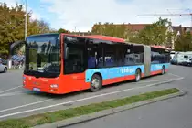Am 07.10.2015 steht FR-JS 652 auf dem Döbeleplatz in Konstanz. Aufgenommen wurde ein MAN Lion's City G / Südbadenbus.
