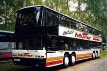 Rarität aus dem Archiv: Neoplan Megashuttle N 4032/4  Müller , Karlsruhe 90-er Jahre