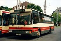 Rarität aus dem Archiv: Neoplan N 409 Niedrigausführung  Verkehrsbetriebe Karlsruhe  KA-VK 357, Karlsruhe 1996