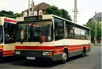 Rarität aus dem Archiv: Neoplan N 409 Niedrigausführung  Verkehrsbetriebe Karlsruhe  KA-VK 357, Karlsruhe 1996