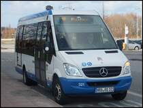 Mercedes Sprinter der Rostocker Stra�enbahn AG in Rostock am 12.02.2014