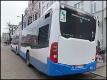 Mercedes Citaro III der Rostocker Stra�enbahn AG in Rostock am 12.02.2014