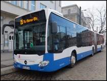 Mercedes Citaro III der Rostocker Stra�enbahn AG in Rostock am 12.02.2014