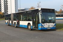 Mercedes-Benz O 530 I(Citaro)der Rostocker Stra�enbahn AG stand am 01.11.2015 vor dem Rostocker Hbf.