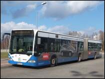 Mercedes Citaro I der Rostocker Stra�enbahn AG in Rostock am 12.02.2014