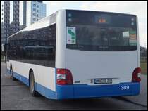 MAN Lion's City der Rostocker Stra�enbahn AG in Rostock am 12.02.2014