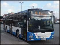 MAN Lion's City der Rostocker Stra�enbahn AG in Rostock am 12.02.2014