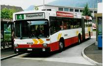 Aus dem Archiv: RVBW Wettingen 119/AG 7153 MAN/R&J am 4. August 1999 Spreitenbach, Shoppingcenter