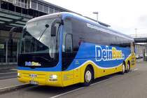 MAN Lion's Coach L  Dein Bus - Engelhardt , getauft auf  Claus Weselsky , Stuttgart Flughafen 06.11.2015