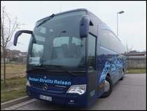 Mercedes Travego von Becker-Strelitz Reisen aus Deutschland in Bergen am 04.03.2015