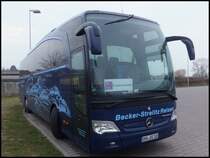 Mercedes Travego von Becker-Strelitz Reisen aus Deutschland in Bergen am 04.03.2015