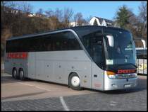 Setra 417 HDH von Imken aus Deutschland im Stadthafen Sassnitz am 08.03.2014